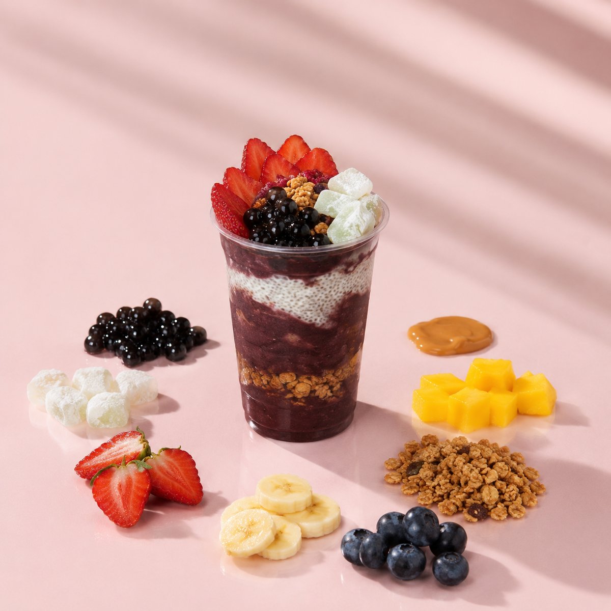 bio açaí bowl mit toppings bei tea99 frankfurt
